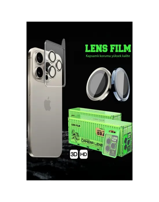 Apple İphone 17 Raze Metal Kamera Lens - Açık Mavi