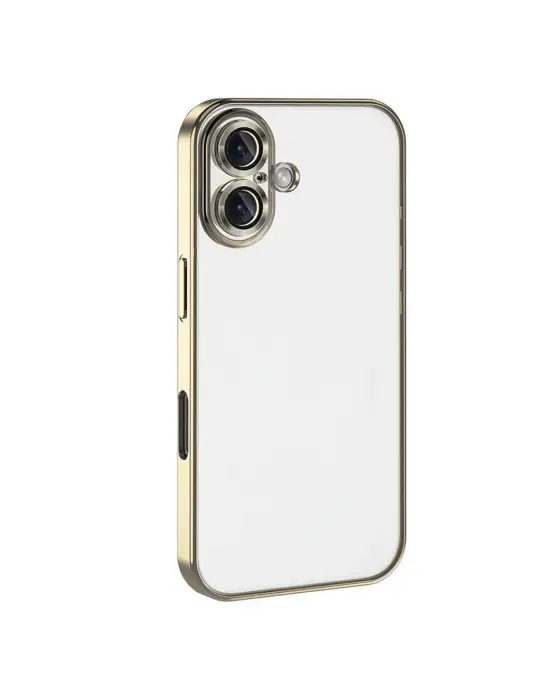 Apple İphone 17 Razer Lensli Silikon - Gold