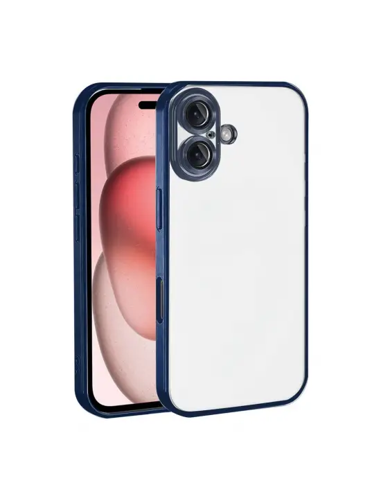 Apple İphone 17 Razer Lensli Silikon - Lacivert