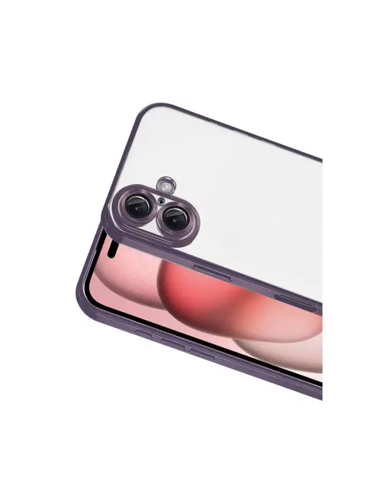 Apple İphone 17 Razer Lensli Silikon - Mor