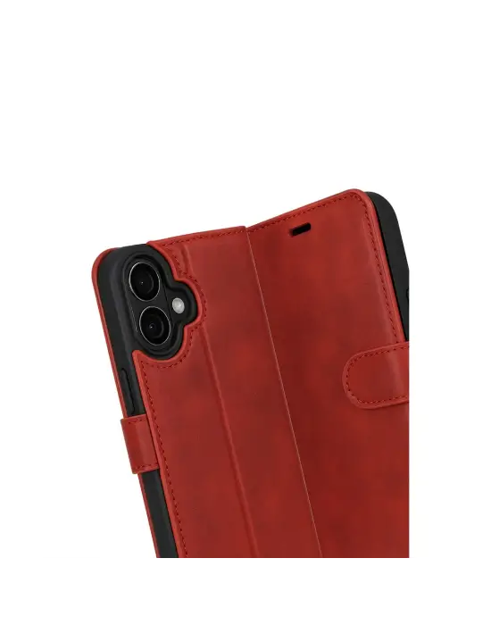 Apple İphone 17 Trend S Plus Kapaklı Kılıf - Kırmızı