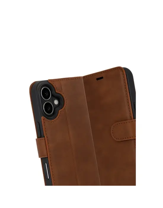 Apple İphone 17 Trend S Plus Kapaklı Kılıf - Taba