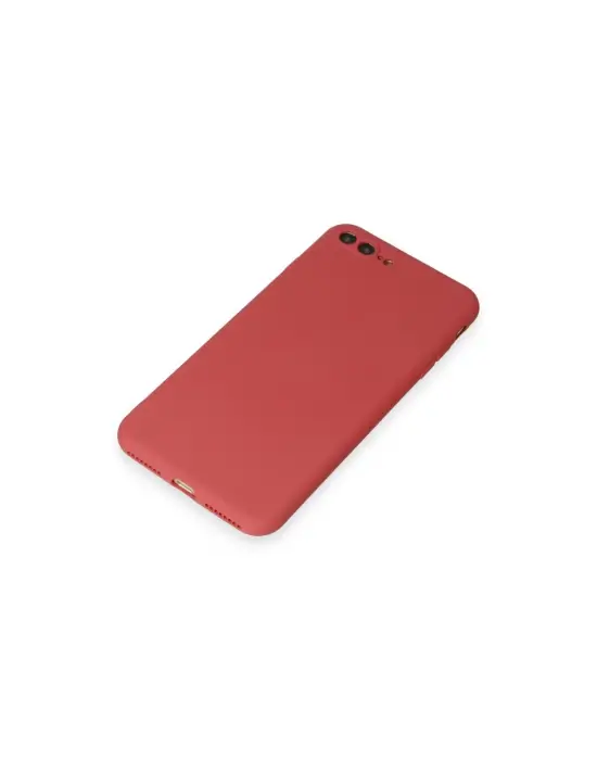 Apple İphone 7 Plus Kılıf First Silikon - Kiremit