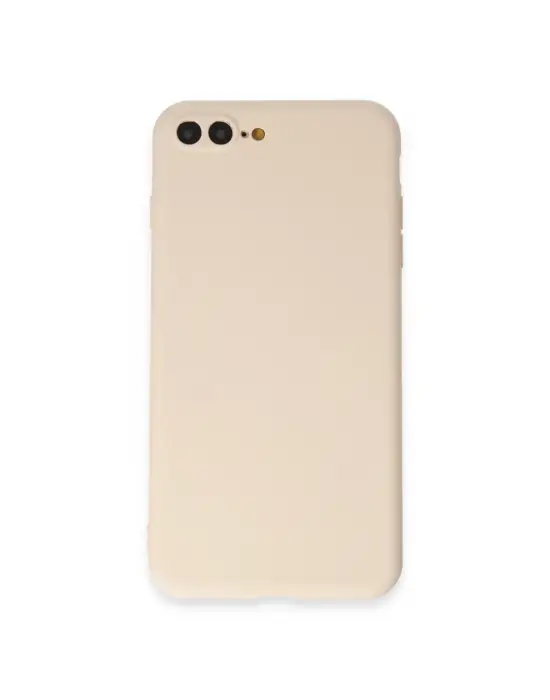 Apple İphone 7 Plus Kılıf First Silikon - Krem