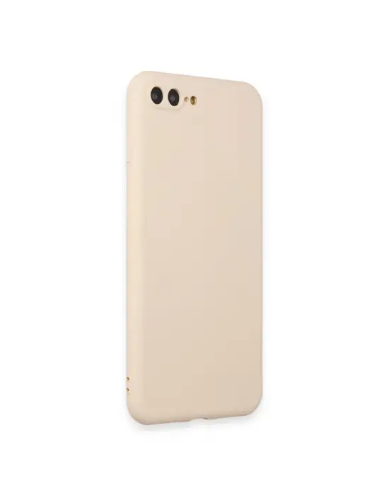 Apple İphone 7 Plus Kılıf First Silikon - Krem