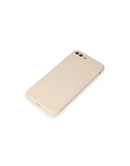 Apple İphone 7 Plus Kılıf First Silikon - Krem