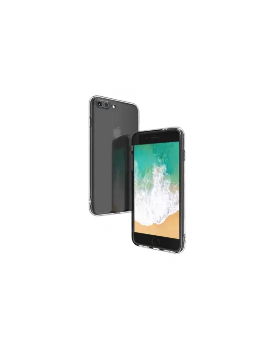 Apple İphone 8 Plus Kılıf Deluxe 2mm Şeffaf Silikon