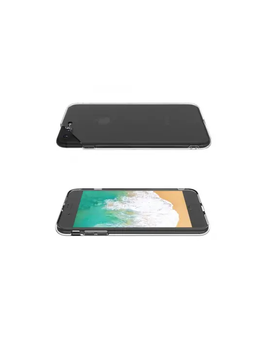 Apple İphone 8 Plus Kılıf Deluxe 2mm Şeffaf Silikon