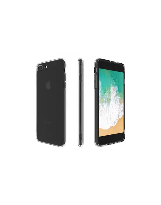 Apple İphone 8 Plus Kılıf Deluxe 2mm Şeffaf Silikon
