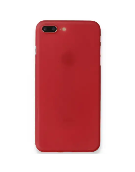 Apple İphone 8 Plus Kılıf Pp Ultra İnce Kapak - Kırmızı