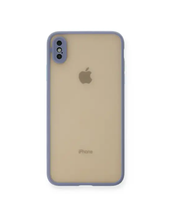 Apple İphone Xs Max Kılıf Montreal Silikon Kapak - Gri