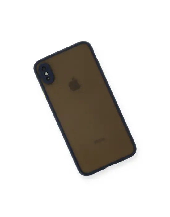 Apple İphone Xs Max Kılıf Montreal Silikon Kapak - Lacivert