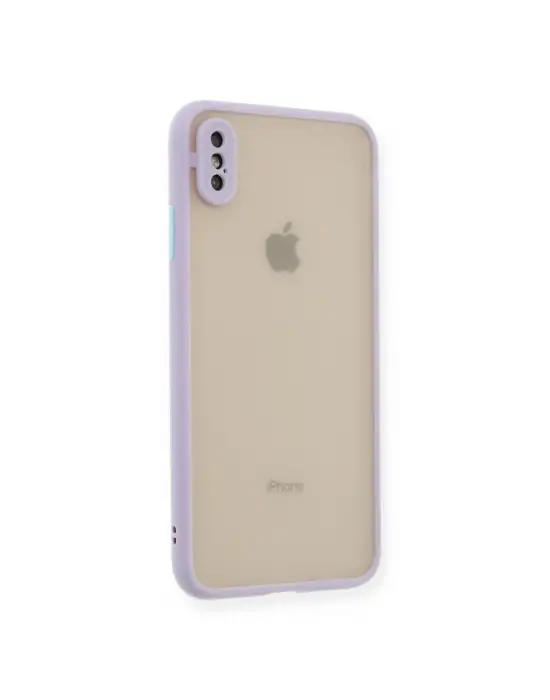 Apple İphone Xs Max Kılıf Montreal Silikon Kapak - Mor