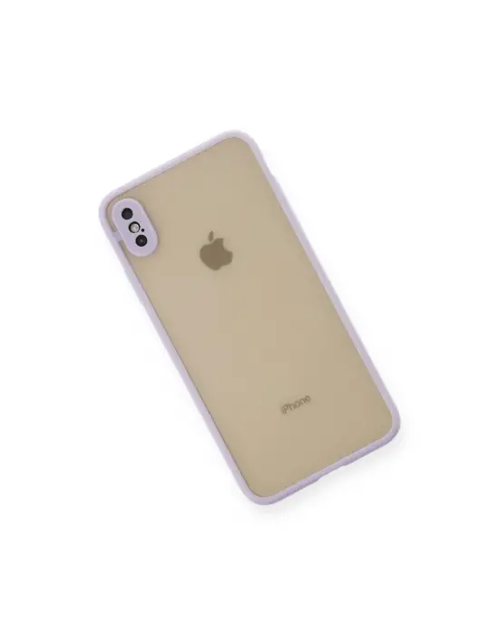 Apple İphone Xs Max Kılıf Montreal Silikon Kapak - Mor