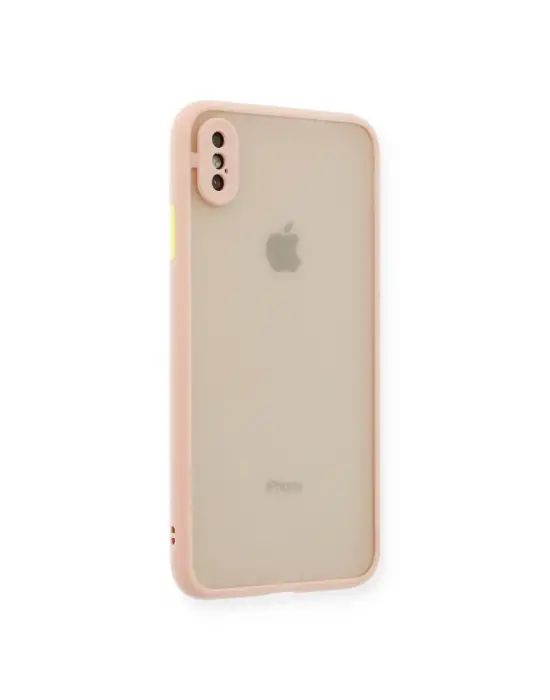 Apple İphone Xs Max Kılıf Montreal Silikon Kapak - Pembe