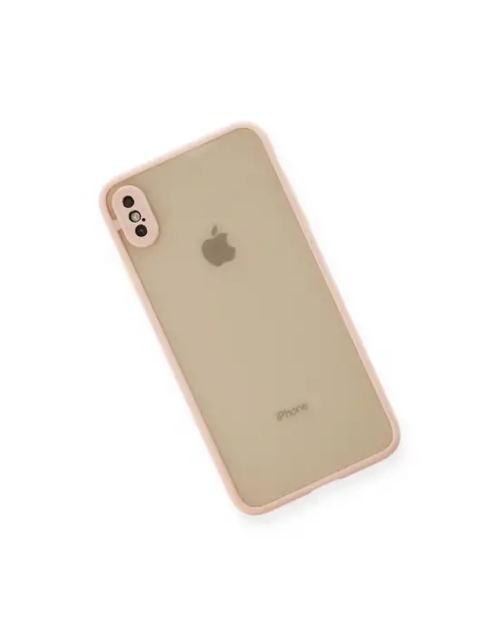 Apple İphone Xs Max Kılıf Montreal Silikon Kapak - Pembe
