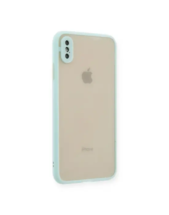 Apple İphone Xs Max Kılıf Montreal Silikon Kapak - Turkuaz