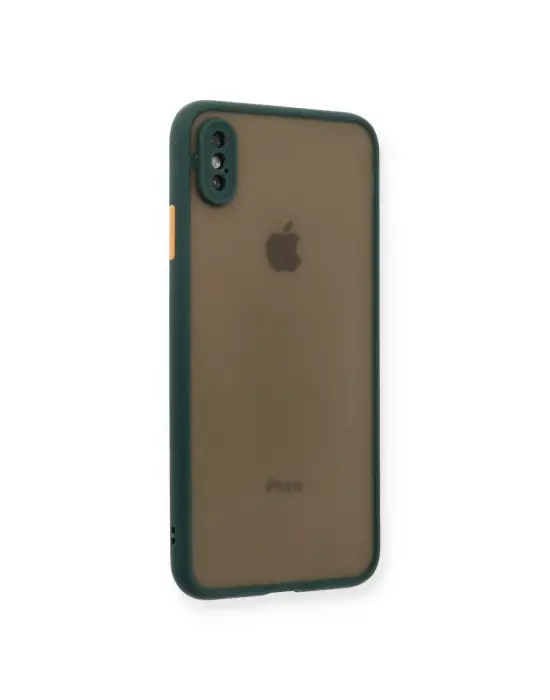 Apple İphone Xs Max Kılıf Montreal Silikon Kapak - Yeşil