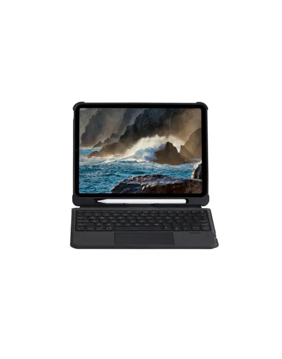 Apple T5209d İpad Pro 12.9 (2021) Kılıf İnter Ledli Klavyeli Tablet Kılıfı - Siyah