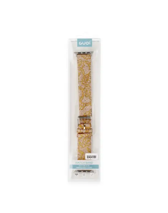 Apple Watch 38mm Creeper Desenli Kordon (saat Değildir) - Gold