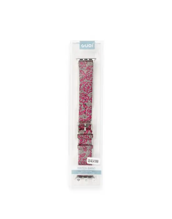Apple Watch 38mm Creeper Desenli Kordon (saat Değildir) - Pembe