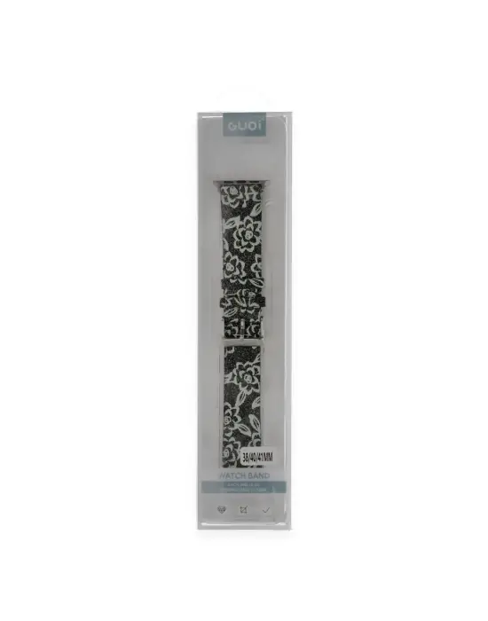 Apple Watch 38mm Creeper Desenli Kordon (saat Değildir) - Siyah