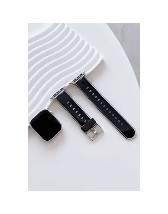 Apple Watch 38mm Jelly Silikon Kordon (saat Değildir) - Siyah