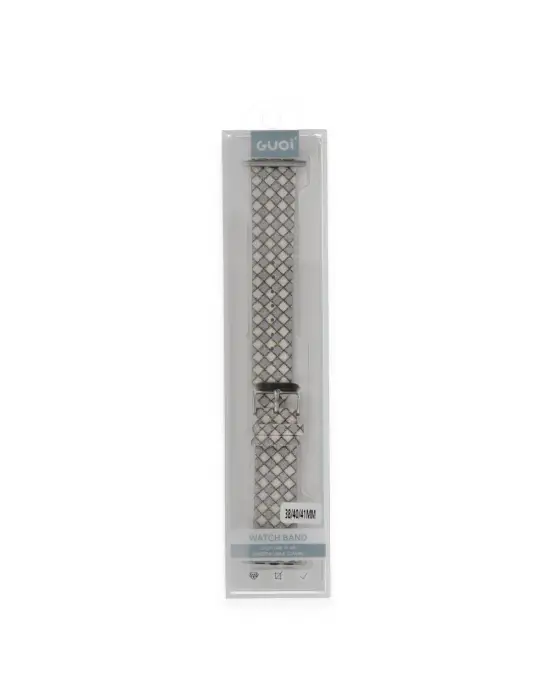 Apple Watch 38mm Karo Motif Kordon (saat Değildir) - Lila