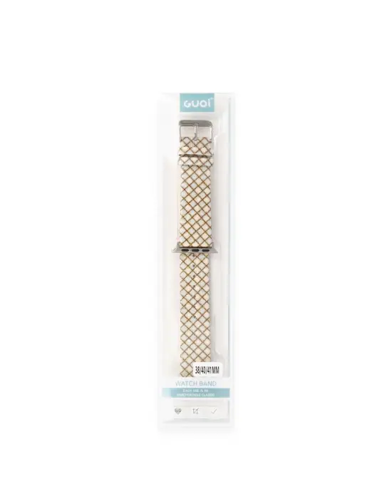 Apple Watch 38mm Karo Motif Kordon (saat Değildir) - Mavi