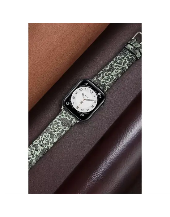 Apple Watch 42mm Creeper Desenli Kordon (saat Değildir) - Pembe