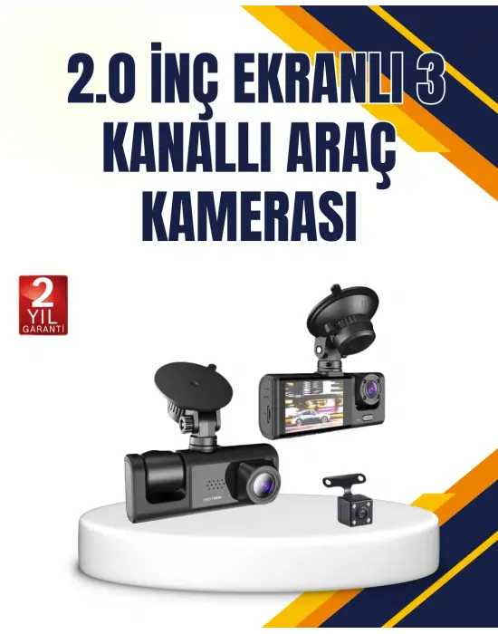 Araç İçi Kamera Seti | 170° Geniş Açı, Hareket Algılama Ve Park Koruma