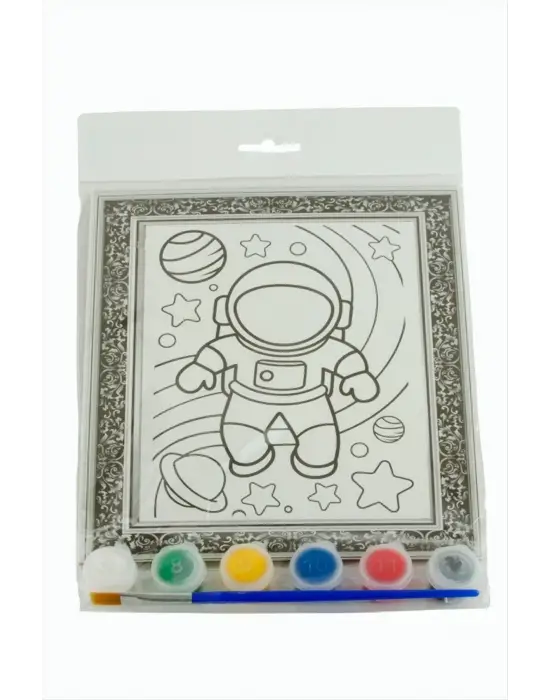 Astronot Boyama Tuval Seti