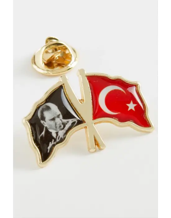 Atatürk Ay Yıldız Yaka Rozet
