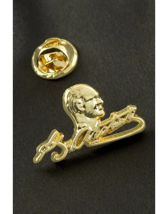 Atatürk İmzalı Yaka Rozet