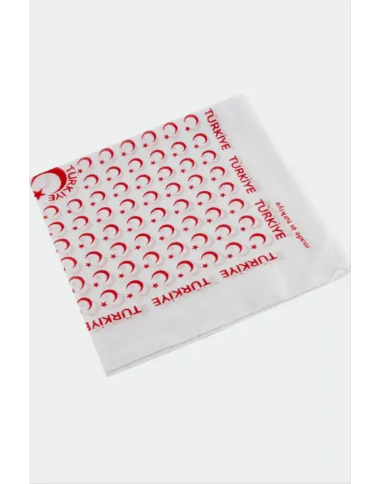 Ay Yıldız Desenli Bandana 50*50
