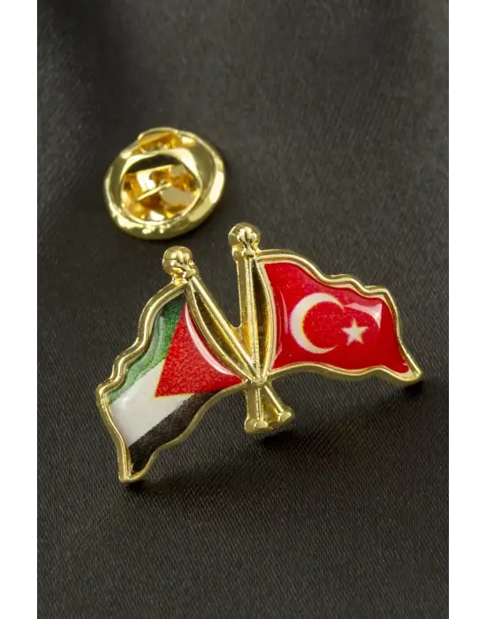 Ay Yıldız Filistin Yaka Rozet