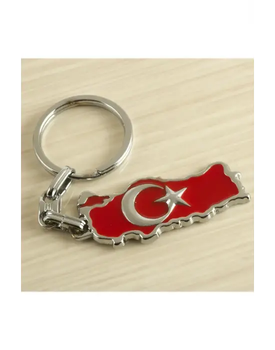 Ay Yıldız Metal Anahtarlık