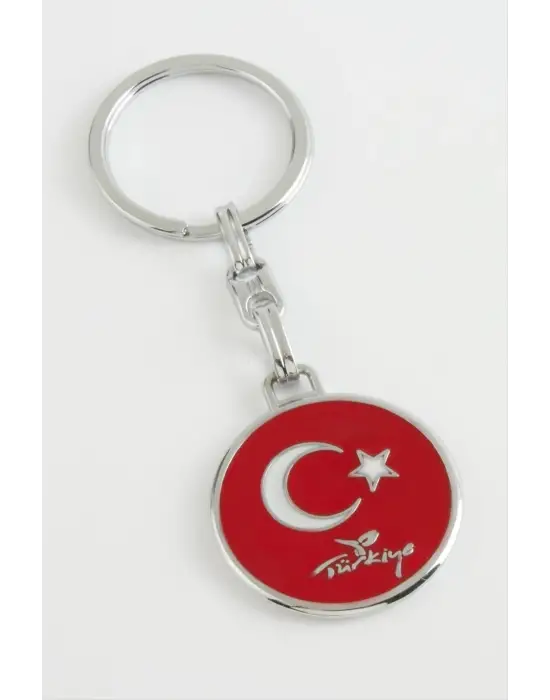 Ay Yıldız Metal Anahtarlık