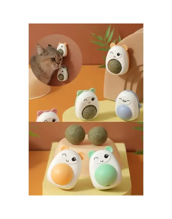 Ayıcıklı Kedi Otu Yalama Topu