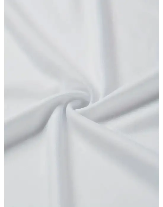 Baskılı Oversize Bisiklet Yaka T-shirt - Beyaz