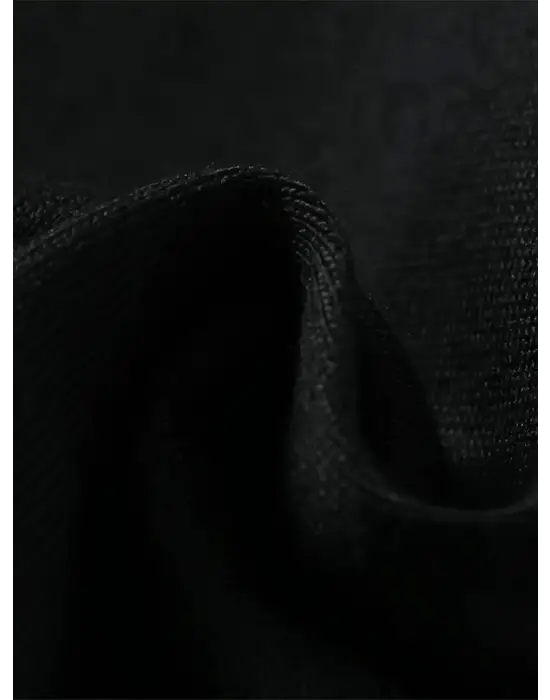 Baskılı Oversize Bisiklet Yaka T-shirt - Siyah