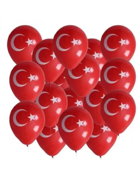 Bayraklı Balon 12inc 100 Parça