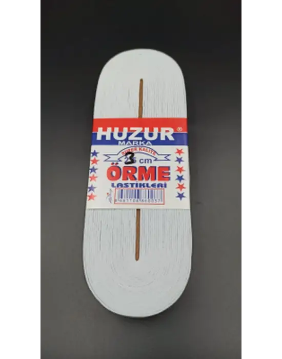 Beyaz - 3cm Paça Lastik Yassı Geniş 10mt.