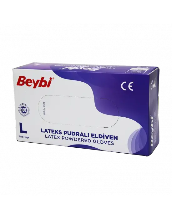 Beybi L Pudralı Muayene Eldiveni 100lü