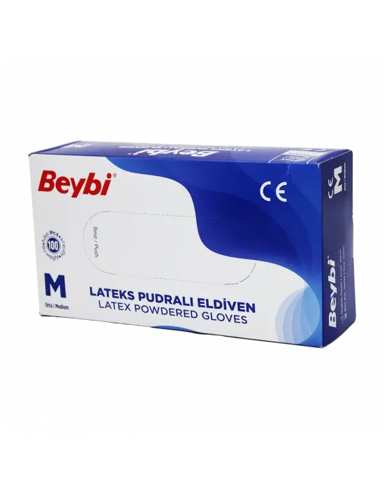 Beybi M Pudralı Muayene Eldiveni 100lü