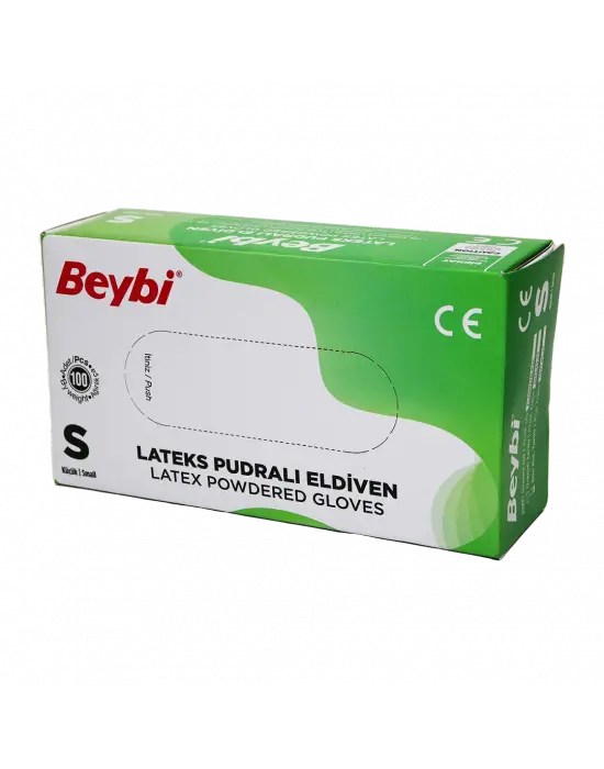 Beybi S Pudralı Muayene Eldiveni 100lü