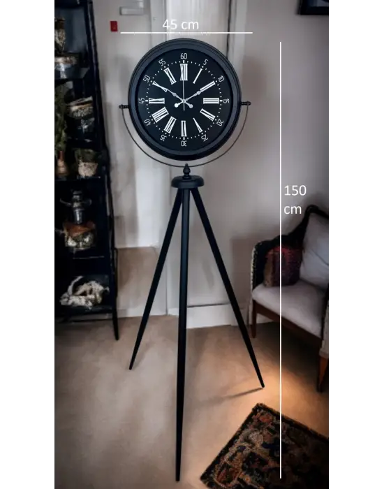Black Aura Tripod Ayaklı Saat