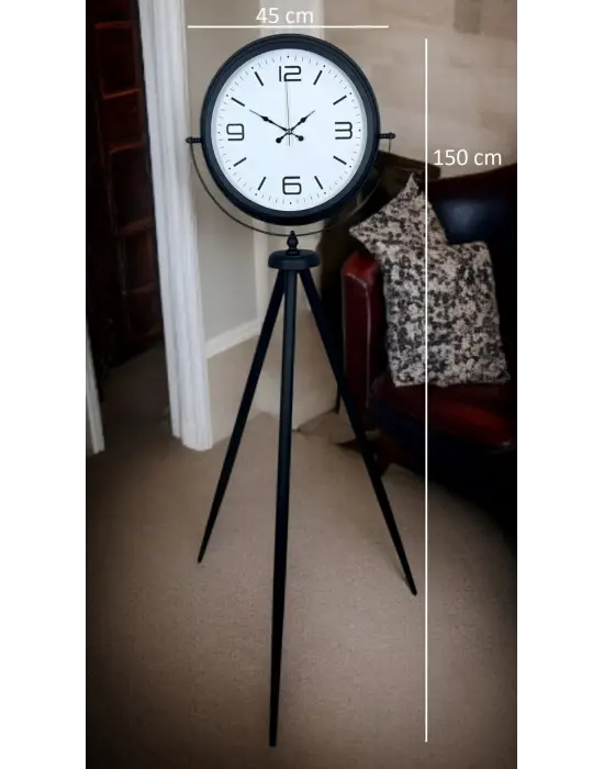 Black Balance Tripod Ayaklı Saat