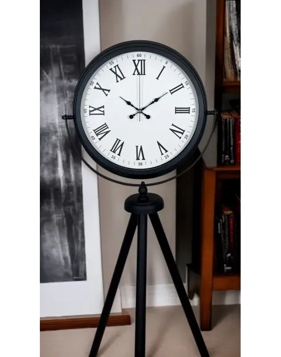 Black Elegance Tripod Ayaklı Saat