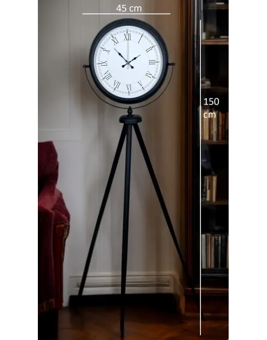 Black Elite Tripod Ayaklı Saat